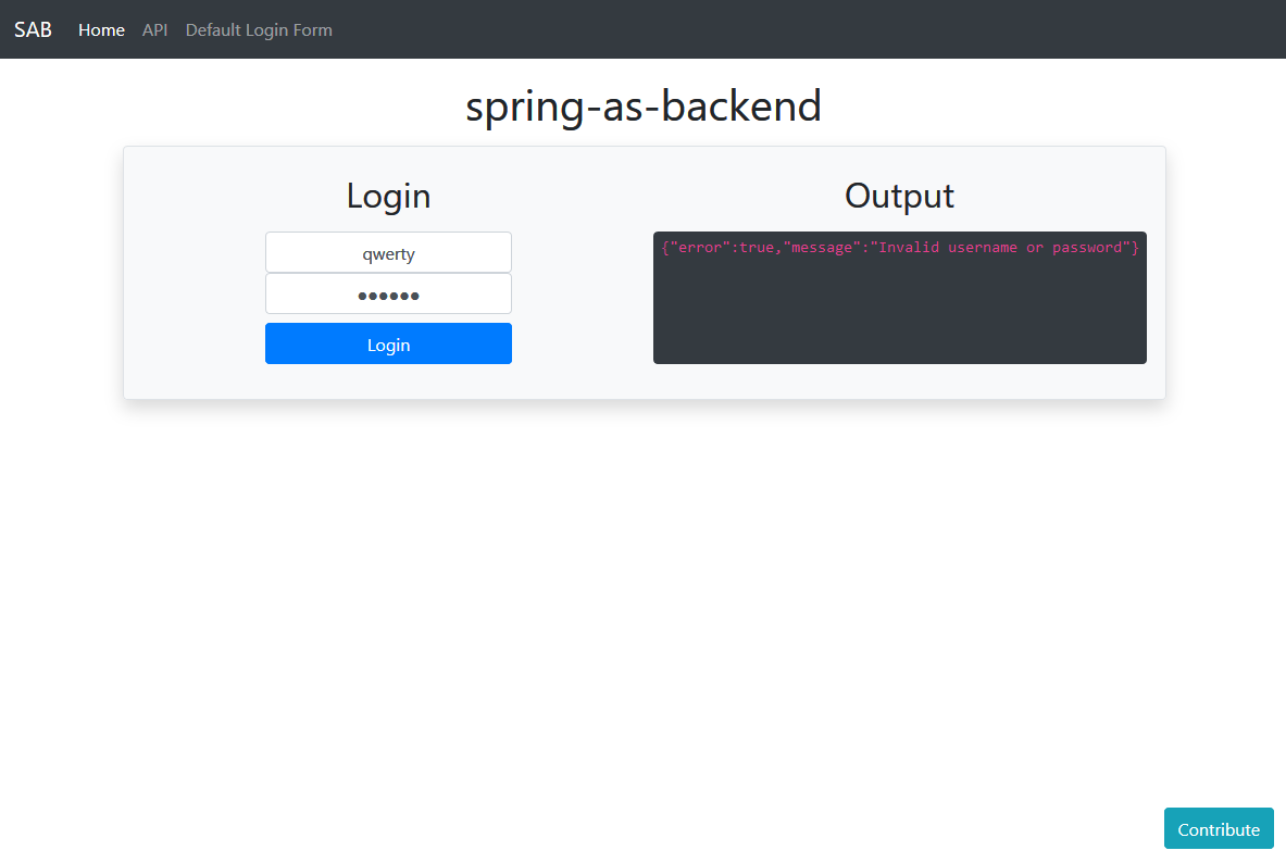 Project - spring-as-backend